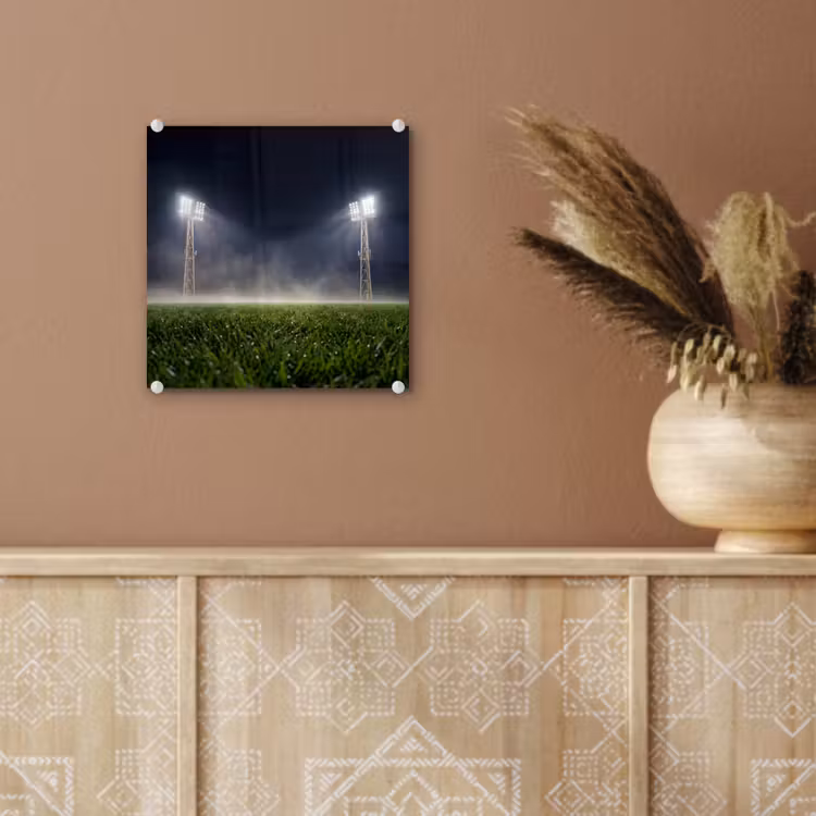 Stadion - Lichtmast - Sport - Nacht plexiglas 5mm klein -sfeer5