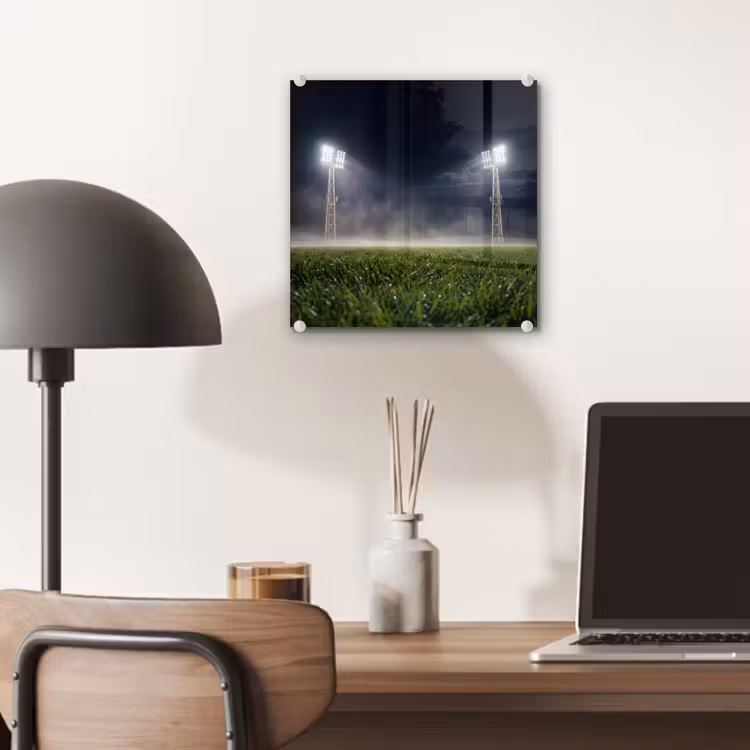 Stadion - Lichtmast - Sport - Nacht plexiglas 5mm klein -sfeer6