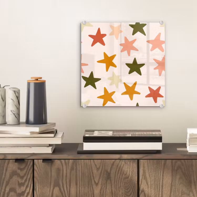 Sterren - Patroon - Kleurrijk plexiglas 5mm klein 11 -sfeer1
