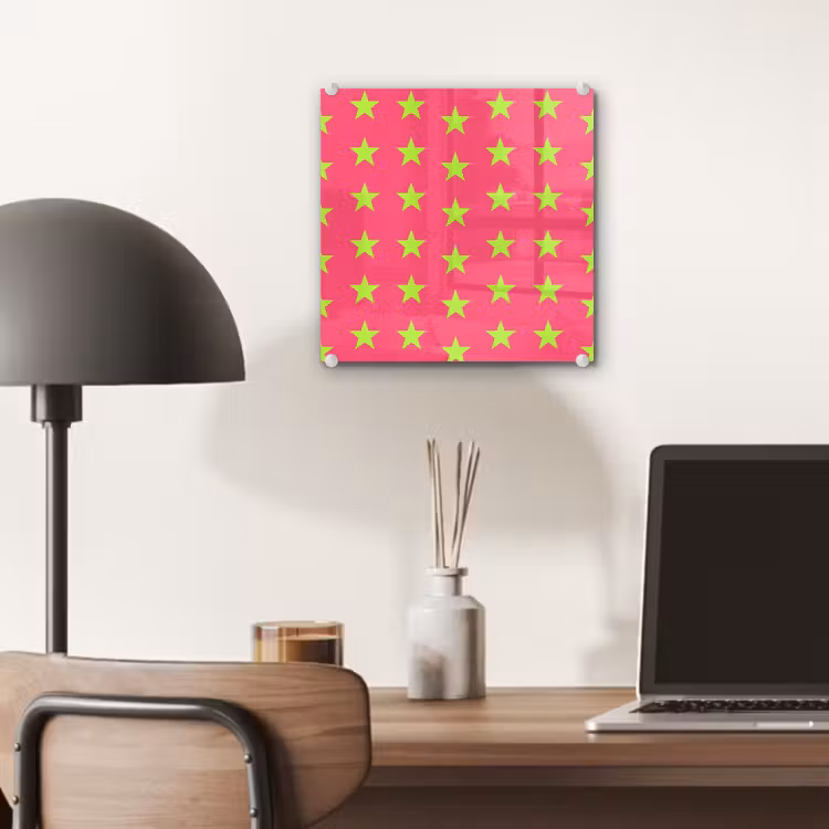 Sterren - Patroon - Roze plexiglas 5mm klein 11 -sfeer6