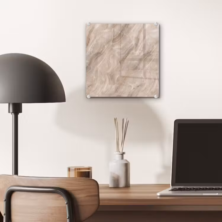 Steen - Golvend - Abstract - Beige plexiglas 5mm klein -sfeer6