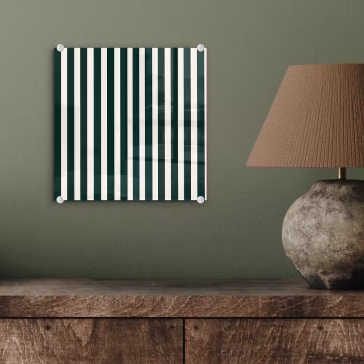Strepen - Klassiek - Groen plexiglas 5mm klein 11 -sfeer3