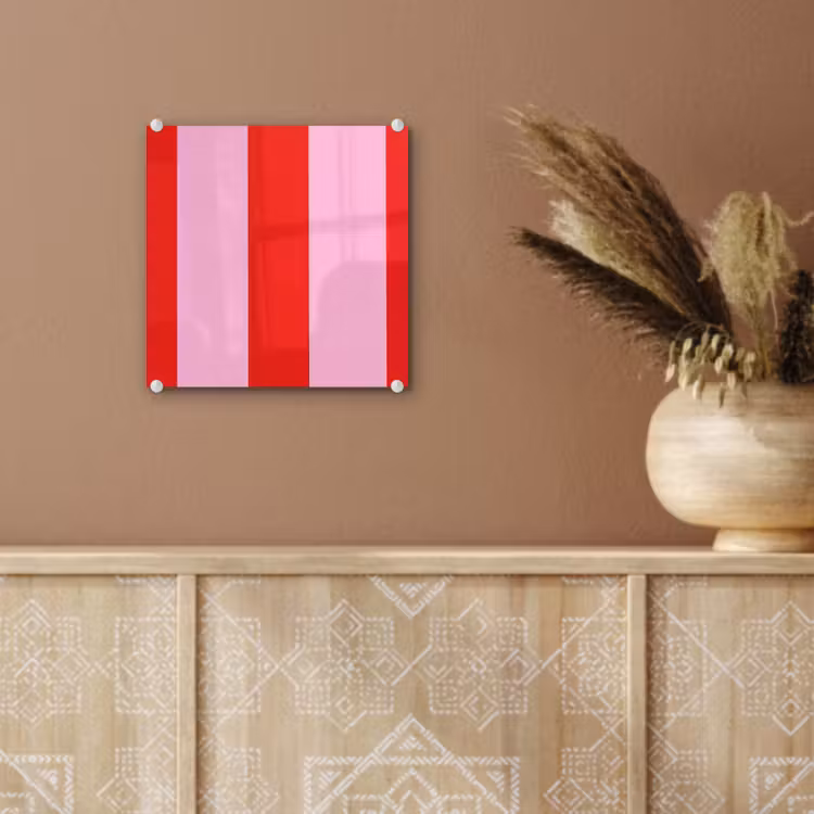 Strepen - Klassiek - Roze plexiglas 5mm klein 11 -sfeer5