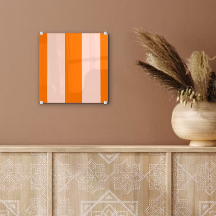 Strepen - Modern - Oranje plexiglas 5mm klein 11 -sfeer5