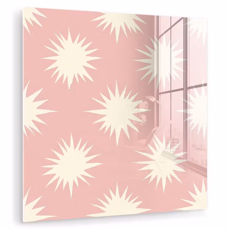 Zonnen - Patroon - Roze plexiglas 5mm klein 11 -zzzproduct_nieuw
