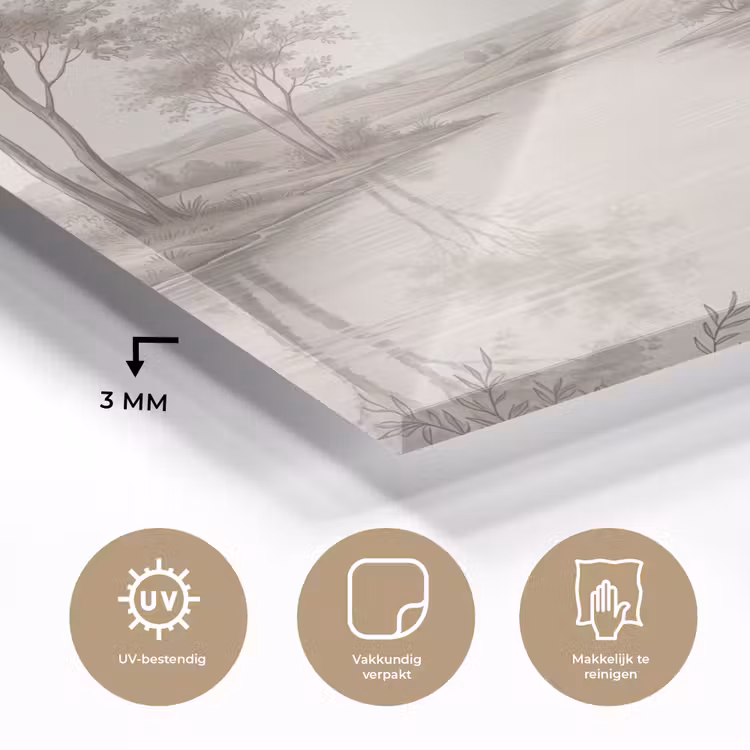 Terras - Water - Natuur - Landschap plexiglas 5mm klein -sfeer2