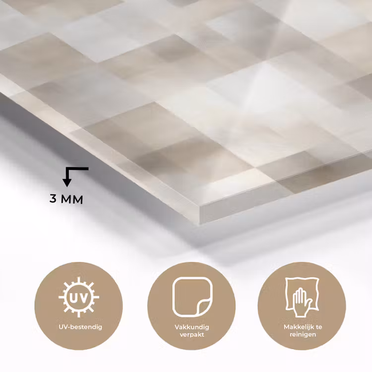 Textuur - Linnen - Beige plexiglas 5mm klein 11 -sfeer2