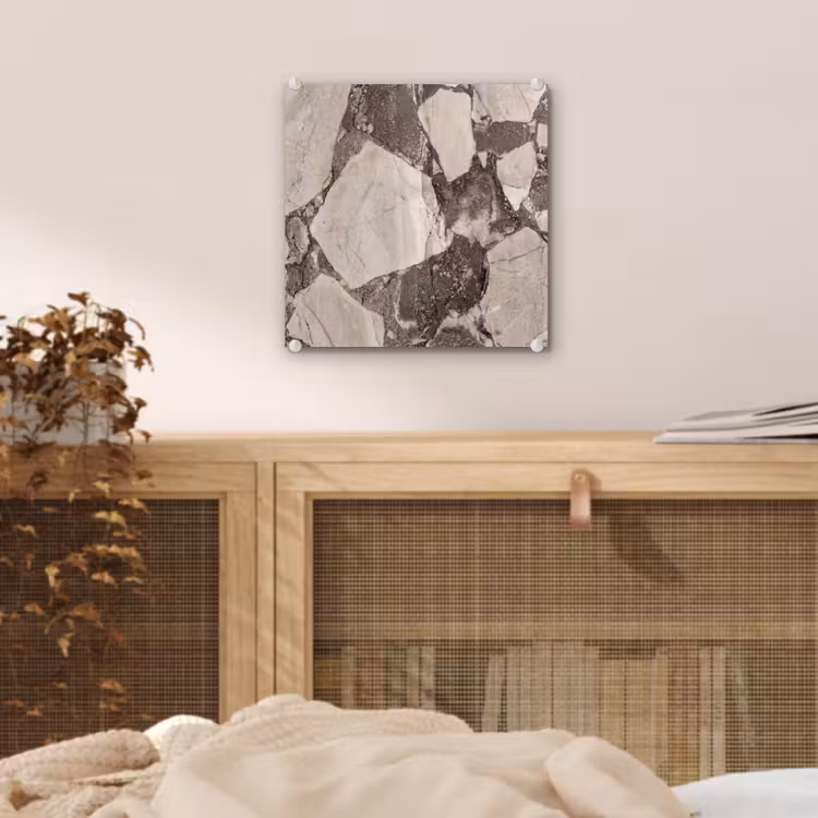 Textuur - Marmer - Abstract - Beige - Bruin plexiglas 5mm klein -sfeer4