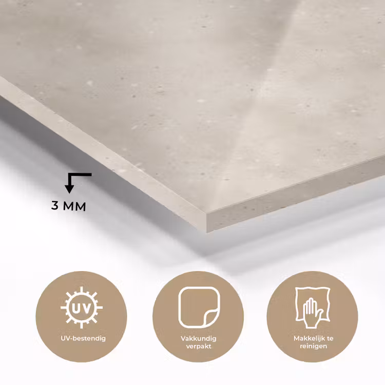 Structuur - Spikkels - Beige plexiglas 5mm klein 11 -sfeer2
