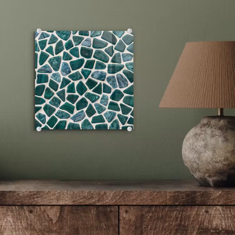 Textuur - Steen - Groen - Abstract - Patroon plexiglas 5mm klein -sfeer3