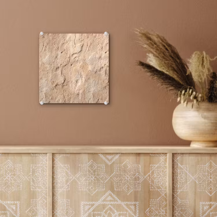 Textuur - Steen - Natuur - Beige plexiglas 5mm klein -sfeer5