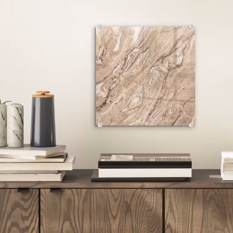Textuur - Aders - Abstract - Modern - Beige plexiglas 5mm klein -sfeer1