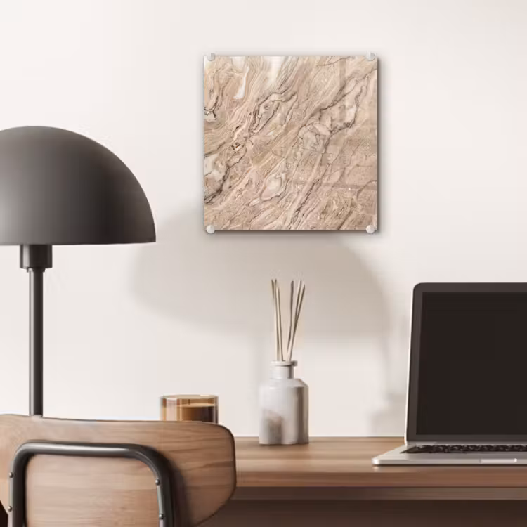 Textuur - Aders - Abstract - Modern - Beige plexiglas 5mm klein -sfeer6
