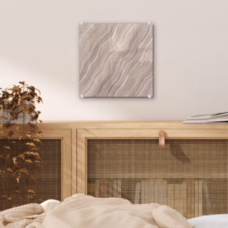 Textuur - Golvend - Abstract - Modern - Beige plexiglas 5mm klein -sfeer4