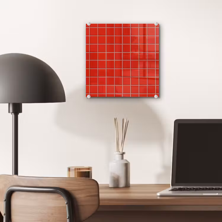Tegel - Patroon - Kersen - Rood plexiglas 5mm klein 11 -sfeer6