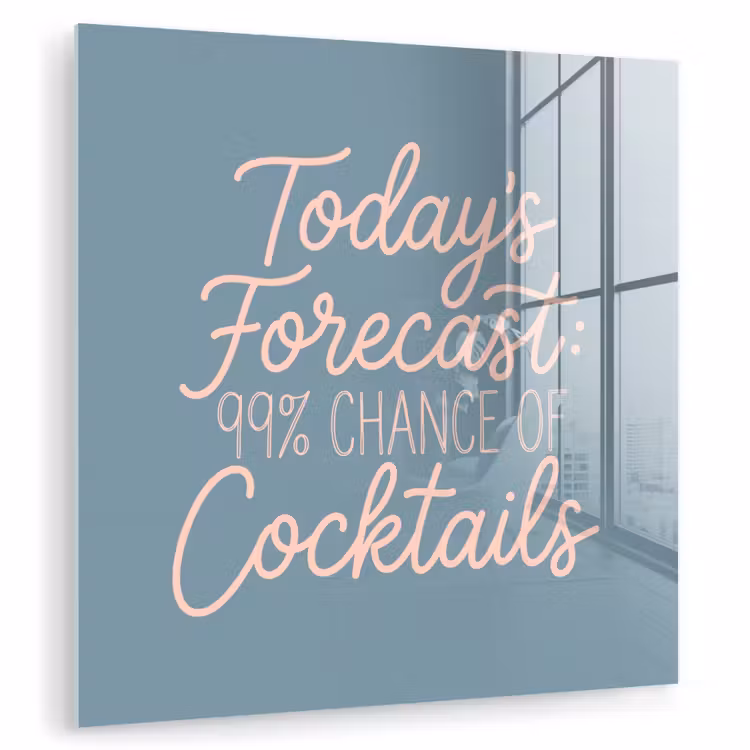 Today's Forecast - Cocktails - Blauw plexiglas 5mm klein -zzzproduct_nieuw