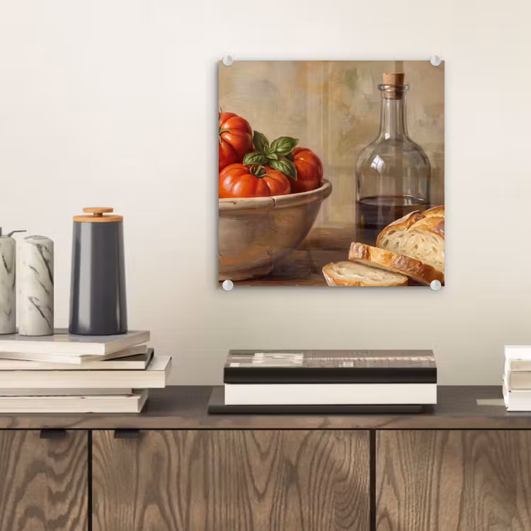 Glass Print - Tomatoes - Bowl - Food - Tomaten - Kom - Eten plexiglas 5mm klein