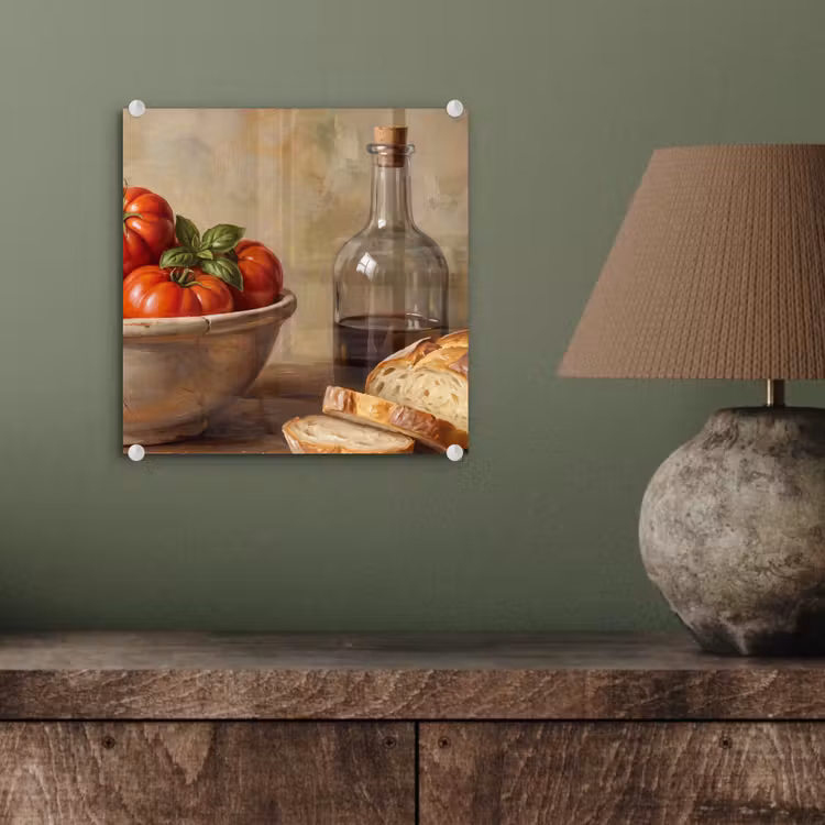 Glass Print - Tomatoes - Bowl - Food - Tomaten - Kom - Eten plexiglas 5mm klein