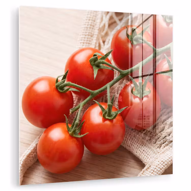 Glass Print - Tomatoes - Fresh - Food - Tomaten - Vers - Eten plexiglas 5mm klein