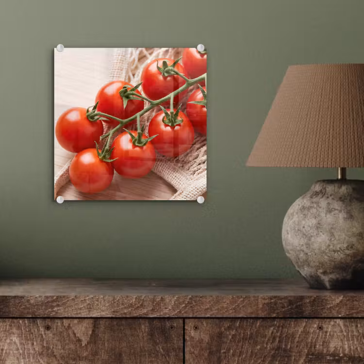 Glass Print - Tomatoes - Fresh - Food - Tomaten - Vers - Eten plexiglas 5mm klein