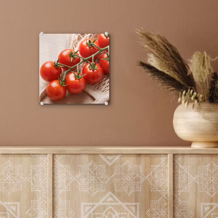 Glass Print - Tomatoes - Fresh - Food - Tomaten - Vers - Eten plexiglas 5mm klein