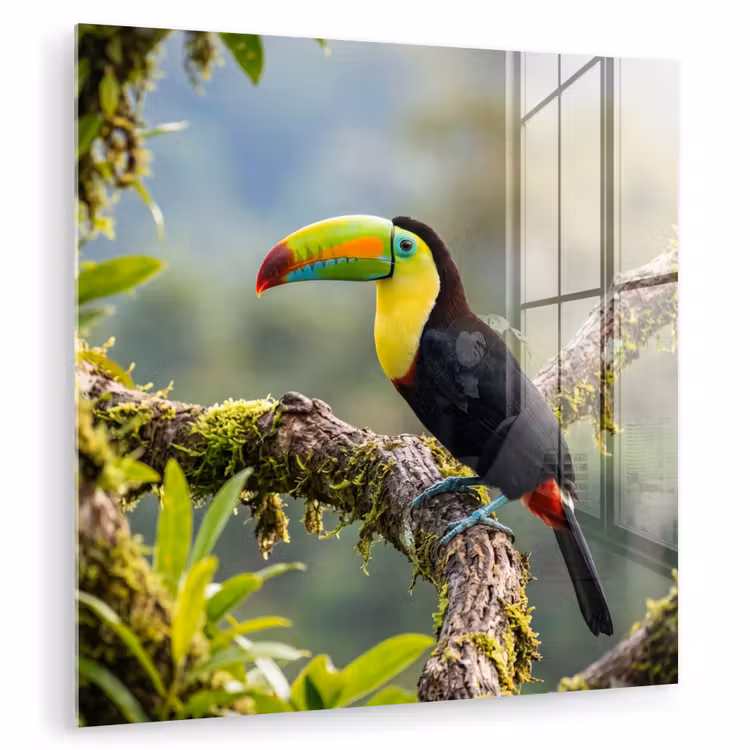 Toekan - Jungle - Natuur - Kleurrijk plexiglas 5mm klein -zzzproduct_nieuw