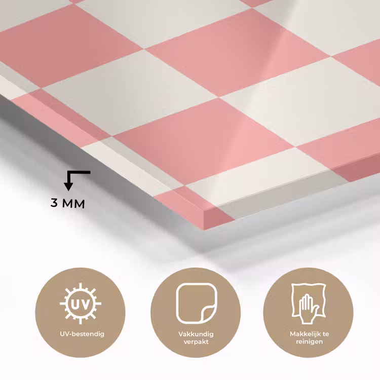 Traditioneel - Patroon - Roze plexiglas 5mm klein 11 -sfeer2