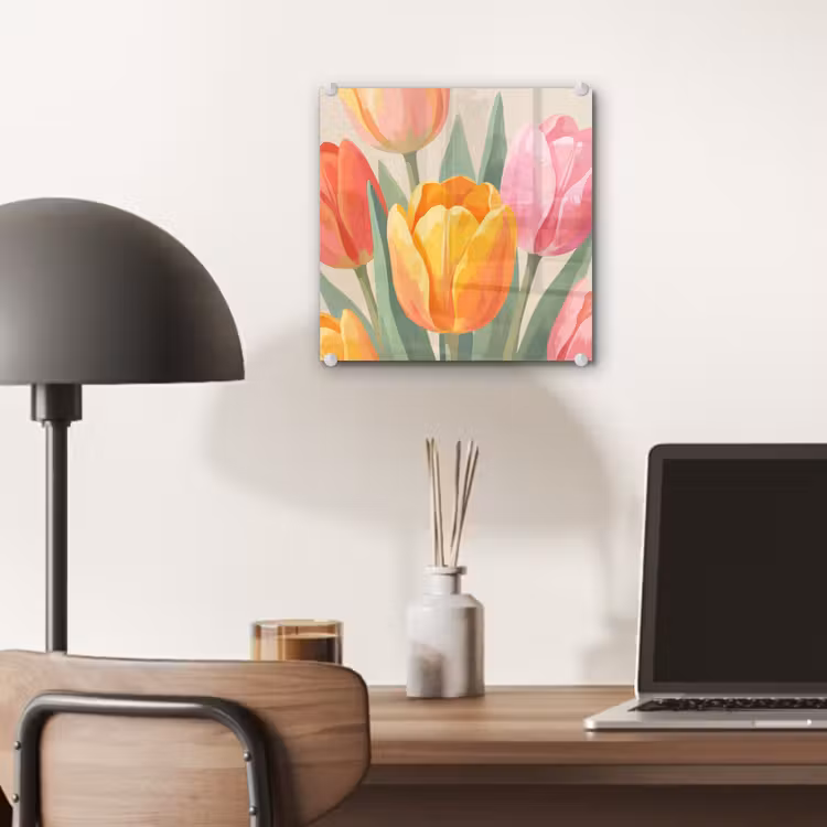 Tulpen - Abstract - Kleurrijk plexiglas 5mm klein -sfeer6