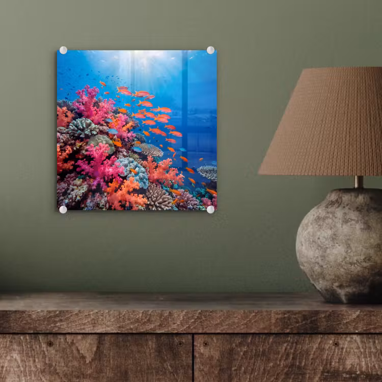 Onderwater - Koraalrif - Vissen - Oceaan - Natuur plexiglas 5mm klein -sfeer3
