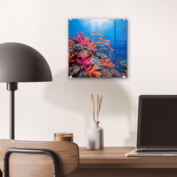 Onderwater - Koraalrif - Vissen - Oceaan - Natuur plexiglas 5mm klein -sfeer6