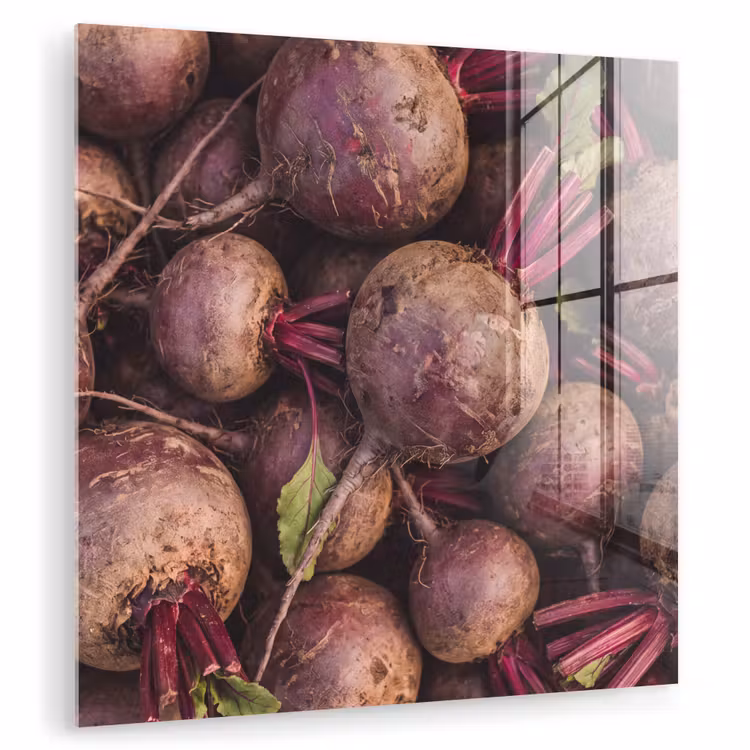 Glass Print - Vegetable - Red - Natural - Groente - Rood - Natuur plexiglas 5mm klein