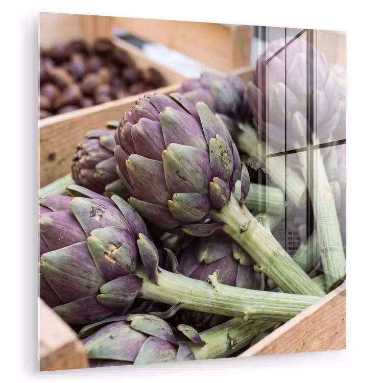 Glass Print - Vegetables - Market - Fresh - Groenten - Markt - Vers plexiglas 5mm klein