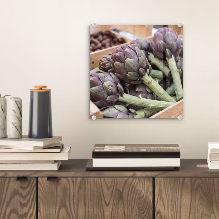 Glass Print - Vegetables - Market - Fresh - Groenten - Markt - Vers plexiglas 5mm klein