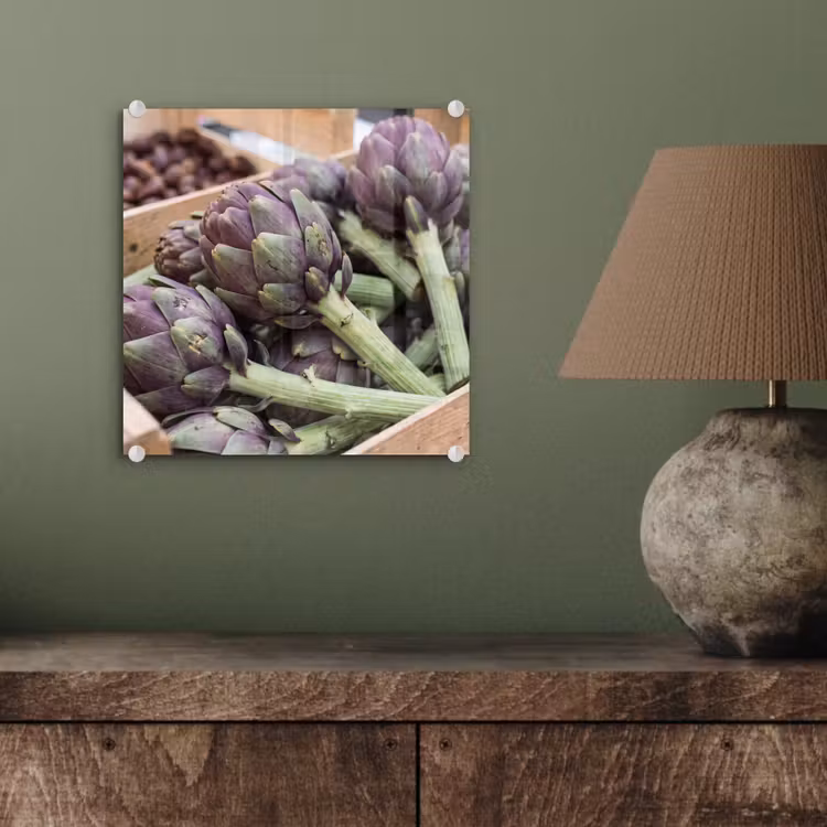 Glass Print - Vegetables - Market - Fresh - Groenten - Markt - Vers plexiglas 5mm klein