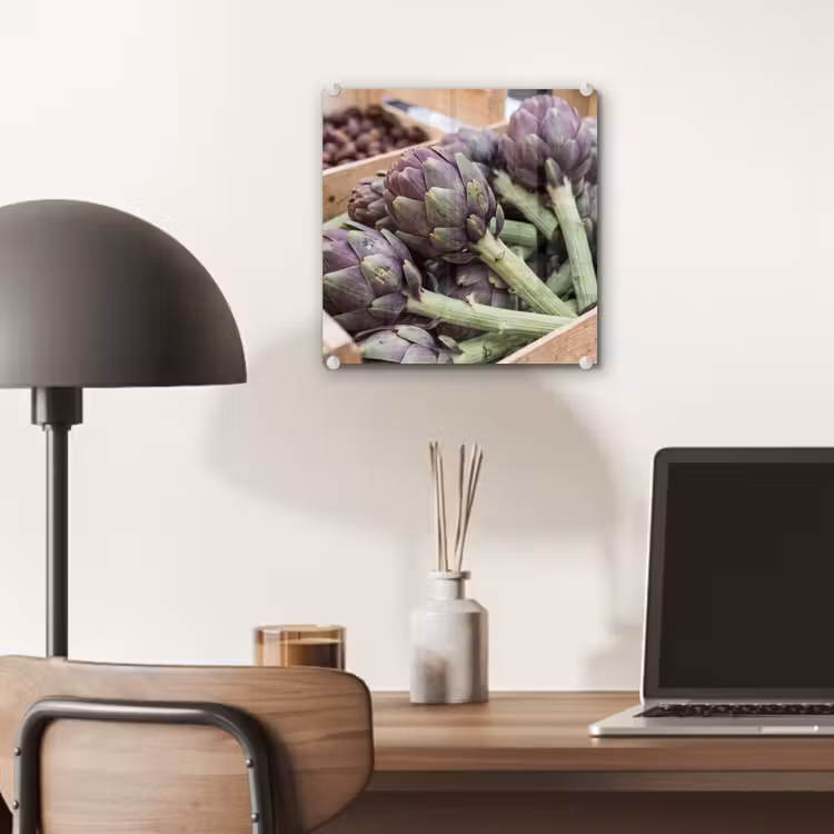 Glass Print - Vegetables - Market - Fresh - Groenten - Markt - Vers plexiglas 5mm klein