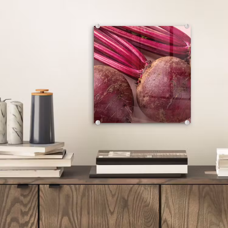 Glass Print - Vegetables - Red - Fresh - Groente - Rood - Vers plexiglas 5mm klein