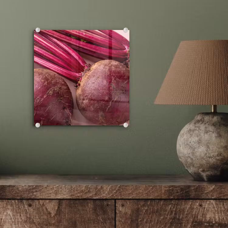 Glass Print - Vegetables - Red - Fresh - Groente - Rood - Vers plexiglas 5mm klein