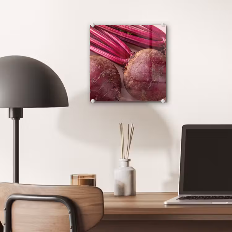 Glass Print - Vegetables - Red - Fresh - Groente - Rood - Vers plexiglas 5mm klein