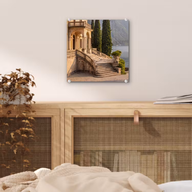 Glass Print - Villa - Water - Stairs - Villa - water -trappen plexiglas 5mm klein