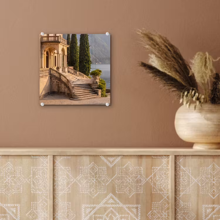 Glass Print - Villa - Water - Stairs - Villa - water -trappen plexiglas 5mm klein