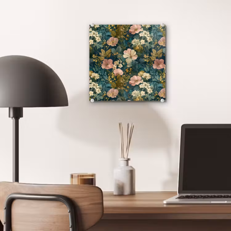 Wilde bloemen - Botanisch - Patroon - Roze - Romantisch plexiglas 5mm klein 11 -sfeer6