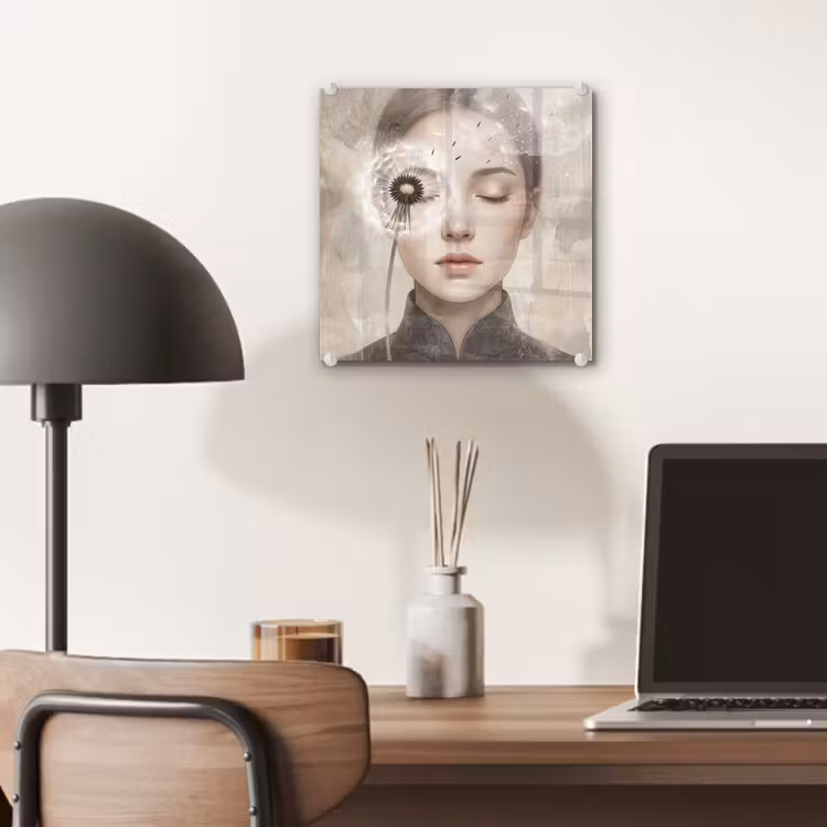 Vrouw - Sereen - Grijs plexiglas 5mm klein -sfeer6