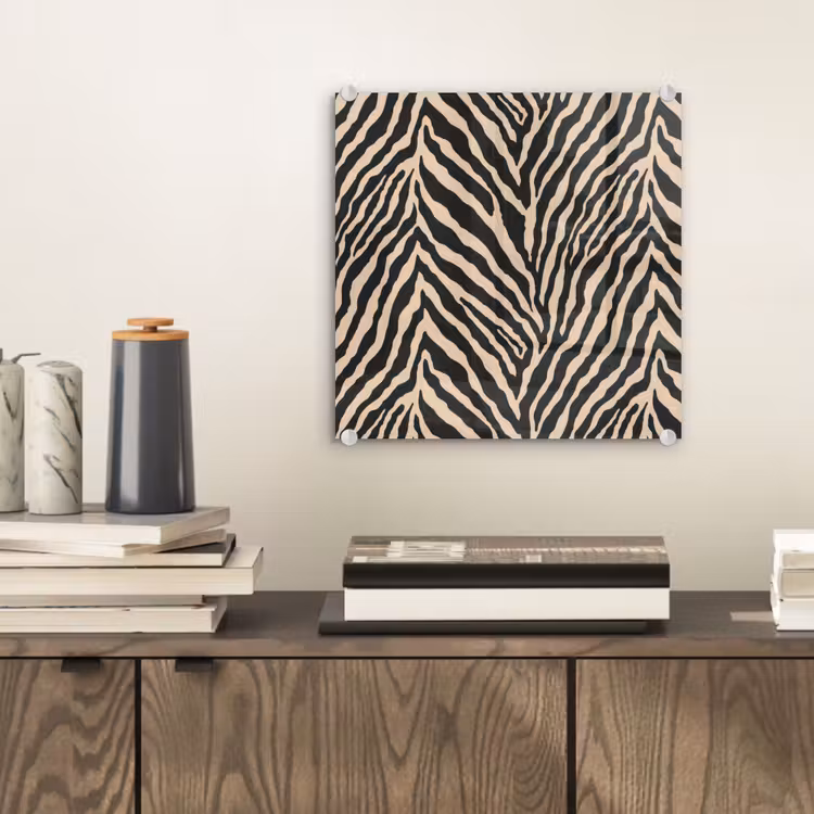 Zebra - Klassiek - Zwart plexiglas 5mm klein 11 -sfeer1