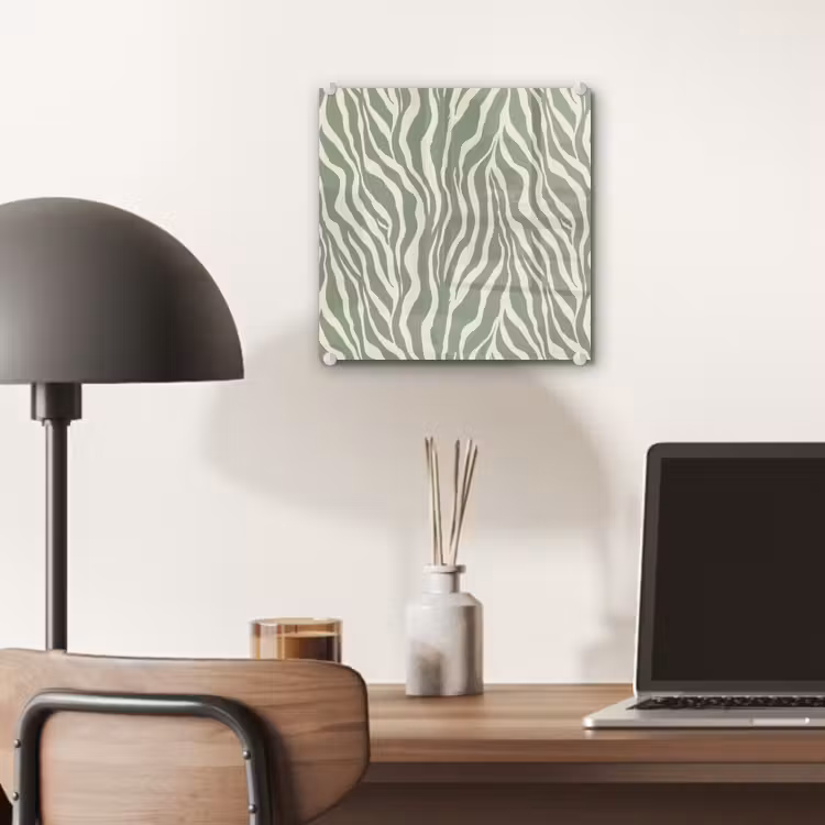 Zebra - Motief - Groen plexiglas 5mm klein 11 -sfeer6
