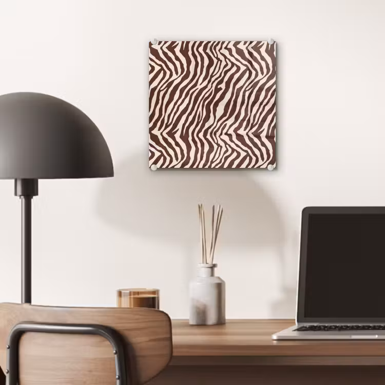 Zebra - Patroon - Zwart - Wit plexiglas 5mm klein 11 -sfeer6