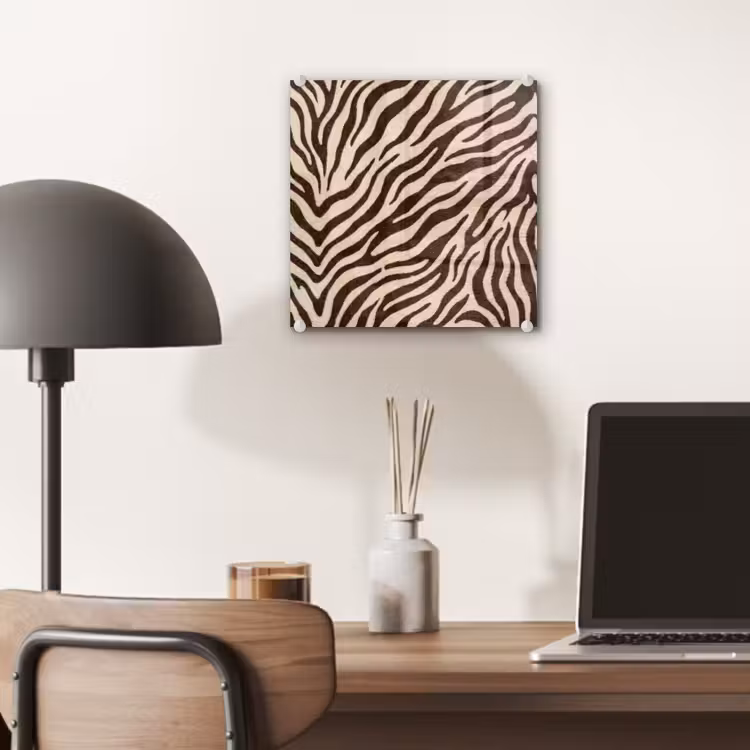 Zebra - Strepen - Bruin plexiglas 5mm klein -sfeer6