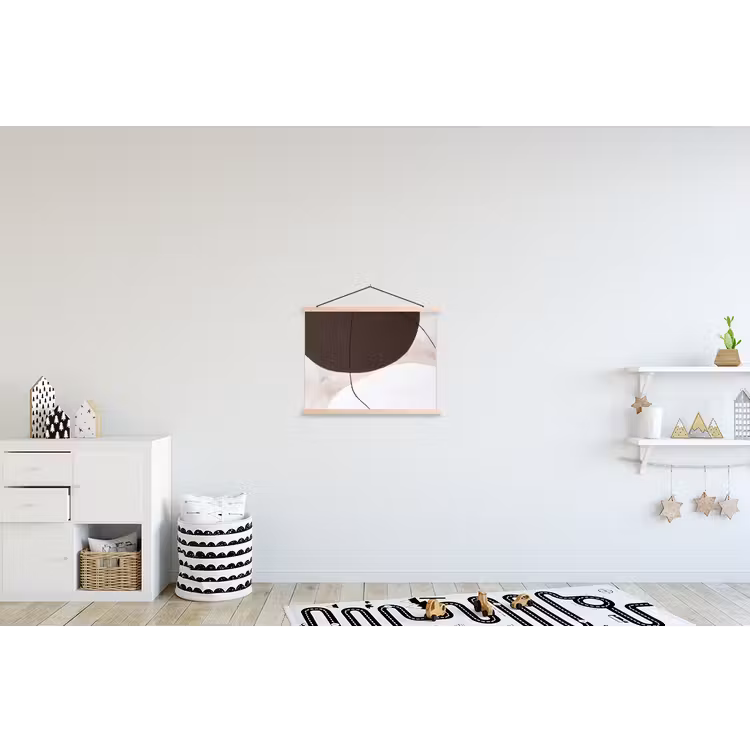 Hanging Poster - Abstract - Forms - Modern - Abstract - Vormen - Modern textielposter latten blank klein
