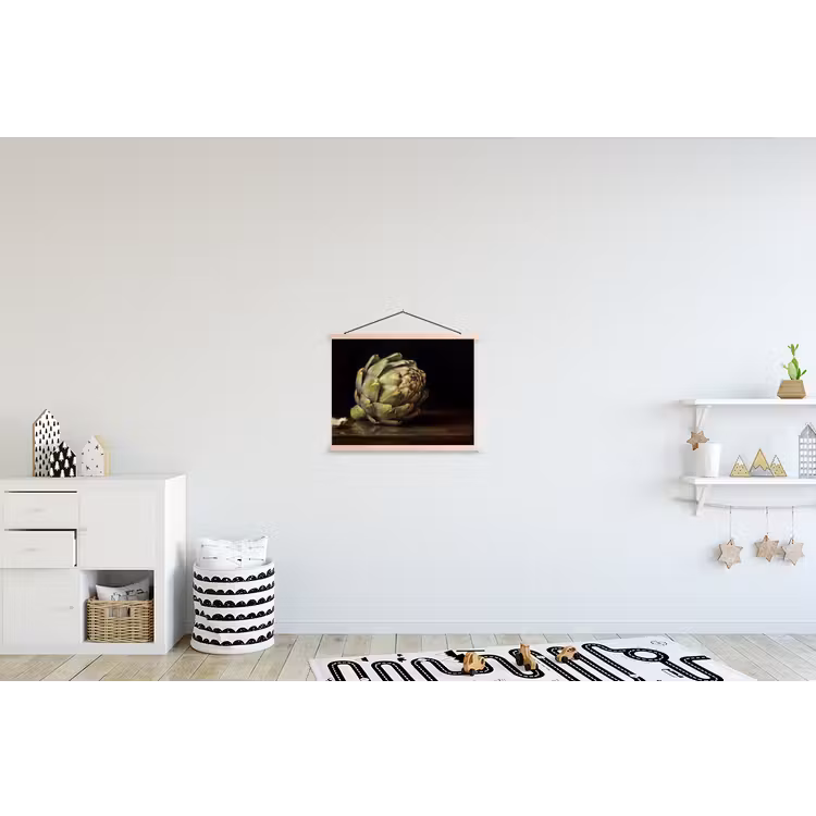 Hanging Poster - Artichoke - Food - Classic - Artichok - Eten - Klassiek textielposter latten blank klein