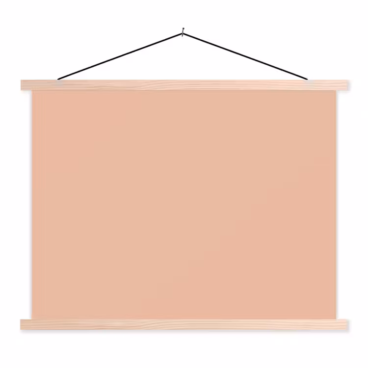 Blush - Terracotta - Nude textielposter latten blank klein 122 -3d
