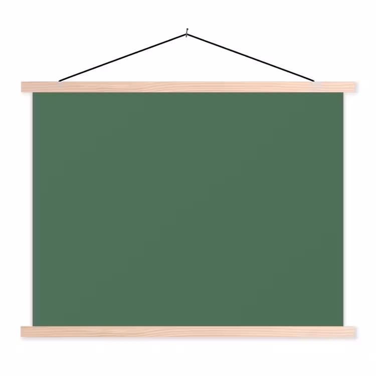 Deep - Sagewood - Groen textielposter latten blank klein 122 -3d